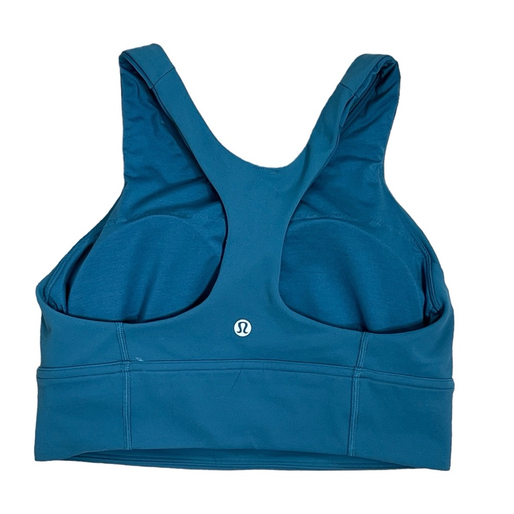 Lululemon Wunder Train Longline Bra Medium Support C/D Cup in Capture Blue - Picture 2 of 5